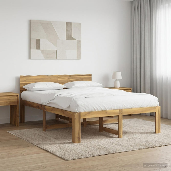 Cadru de pat dublu cu spătar ROSTOCK Alb 120 x 200 cm WALTI