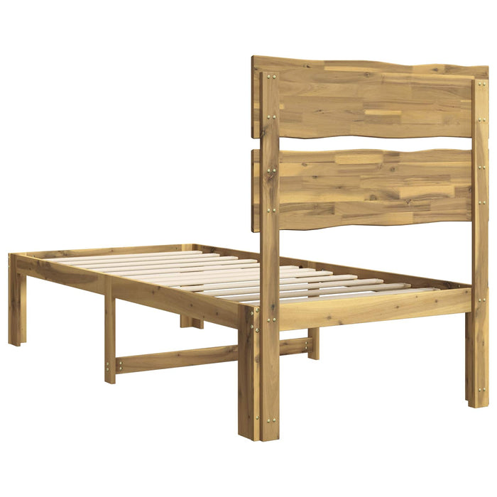 Cadru de pat single cu tablie ROSTOCK Alb 75 x 190 cm WALTI