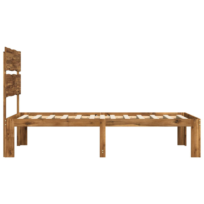 Cadru de pat single cu tablie ROSTOCK natural 80 x 200 cm WALTI