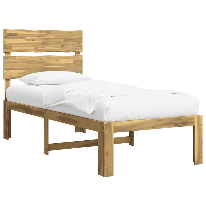 Cadru de pat single cu tablie ROSTOCK Alb 80 x 200 cm WALTI