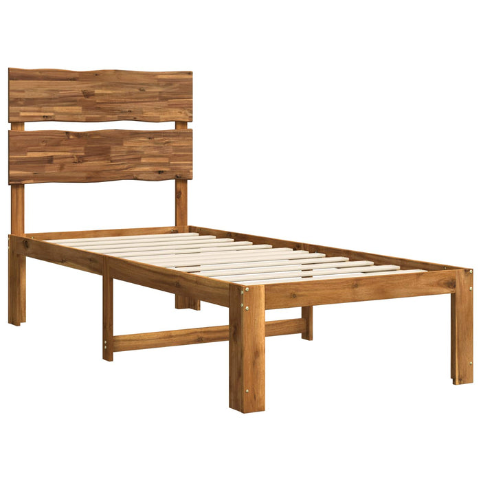 Cadru de pat single cu tablie ROSTOCK natural 90 x 200 cm WALTI