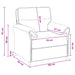 Canapea 100% poliester, cadru din metal, MDF, placaj - WALTI WALTI