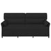Sofa cu 3 locuri Negru 198 x 83 x 95 cm Țesătură - WALTI WALTI