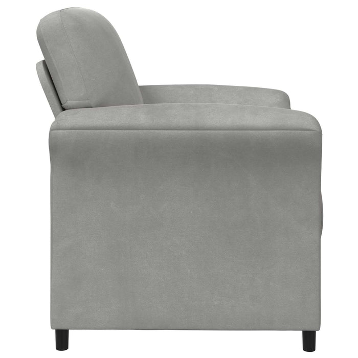Sofa cu un loc Gri deschis 88 x 83 x 95 cm Catifea - WALTI WALTI