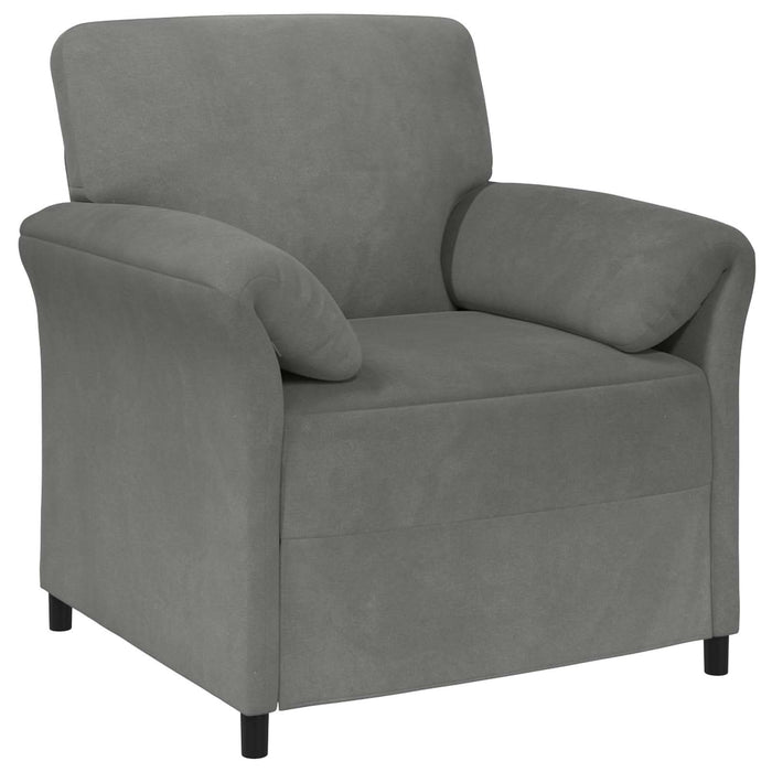 Sofa cu un loc Gri închis 88 x 83 x 95 cm Catifea - WALTI WALTI