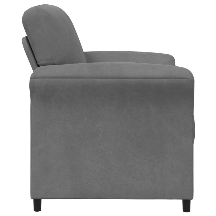 Sofa cu un loc Gri închis 88 x 83 x 95 cm Catifea - WALTI WALTI