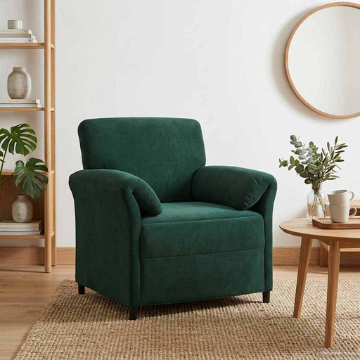 Sofa cu un loc Verde închis 88 x 83 x 95 cm Catifea - WALTI WALTI