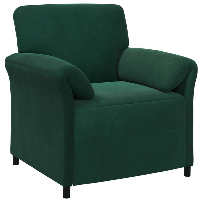 Sofa cu un loc Verde închis 88 x 83 x 95 cm Catifea WALTI