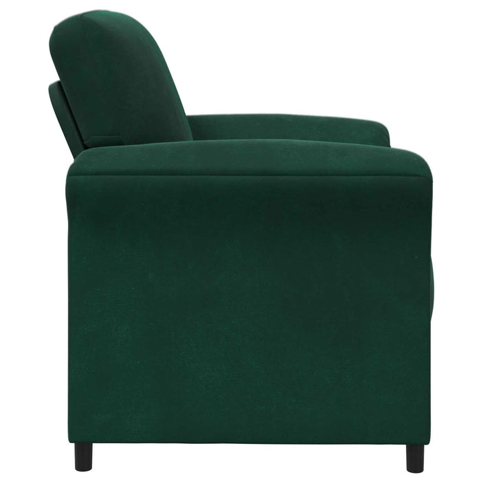 Sofa cu un loc Verde închis 88 x 83 x 95 cm Catifea WALTI