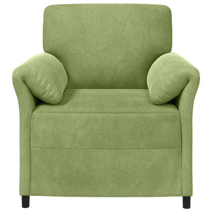 Sofa cu un loc Verde deschis 88 x 83 x 95 cm Catifea - WALTI WALTI