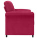 Sofa cu un loc Roșu Vin 88 x 83 x 95 cm Catifea - WALTI WALTI