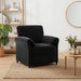 Sofa cu un loc Negru 88 x 83 x 95 cm Catifea - WALTI WALTI