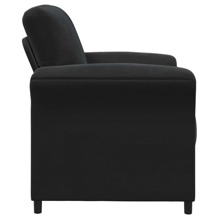 Sofa cu un loc Negru 88 x 83 x 95 cm Catifea - WALTI WALTI