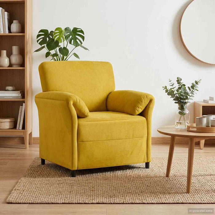 Sofa cu un loc Galben 88 x 83 x 95 cm Catifea - WALTI WALTI