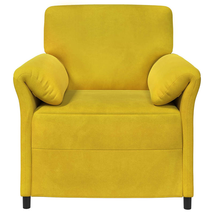 Sofa cu un loc Galben 88 x 83 x 95 cm Catifea - WALTI WALTI