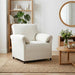 Sofa cu un loc Crem 88 x 83 x 95 cm Catifea - WALTI WALTI