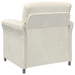 Sofa cu un loc Crem 88 x 83 x 95 cm Catifea - WALTI WALTI