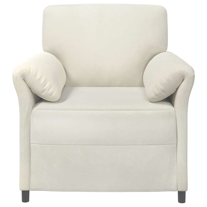 Sofa cu un loc Crem 88 x 83 x 95 cm Catifea - WALTI WALTI