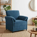 Sofa cu un loc albastru 88 x 83 x 95 cm Catifea - WALTI WALTI
