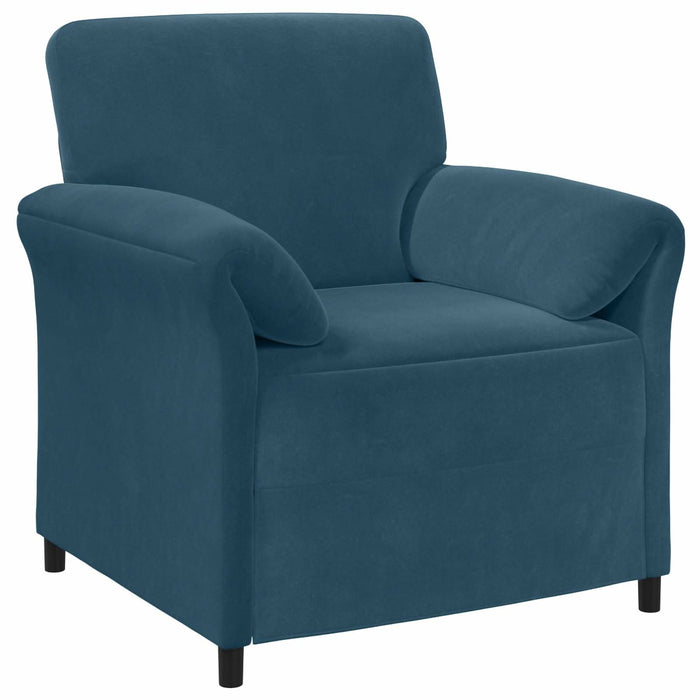 Sofa cu un loc albastru 88 x 83 x 95 cm Catifea - WALTI WALTI