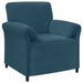 Sofa cu un loc albastru 88 x 83 x 95 cm Catifea - WALTI WALTI
