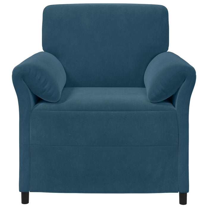 Sofa cu un loc albastru 88 x 83 x 95 cm Catifea - WALTI WALTI