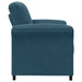 Sofa cu un loc albastru 88 x 83 x 95 cm Catifea - WALTI WALTI