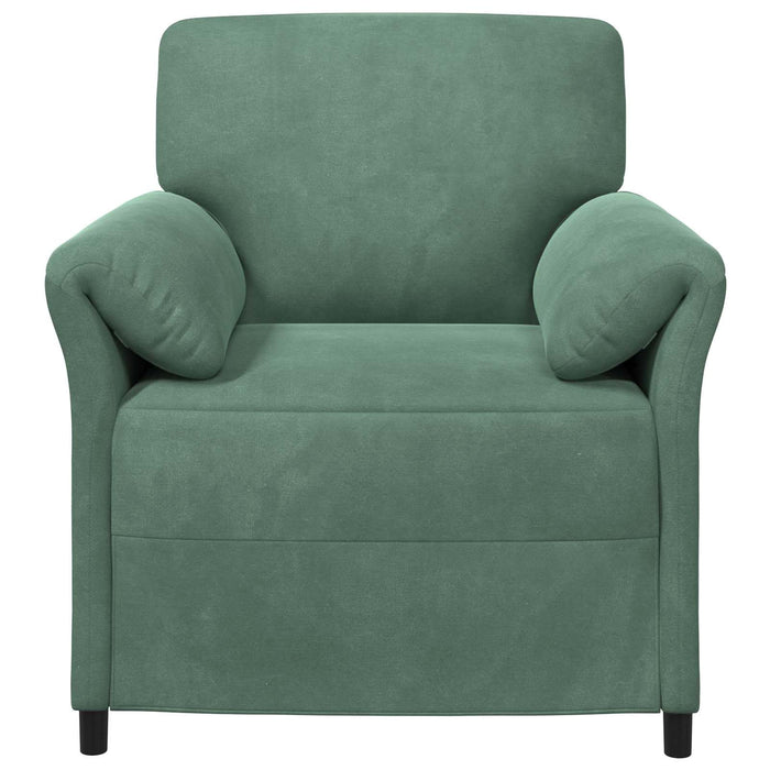 Sofa cu un loc Verde Mării 88 x 83 x 95 cm Catifea WALTI