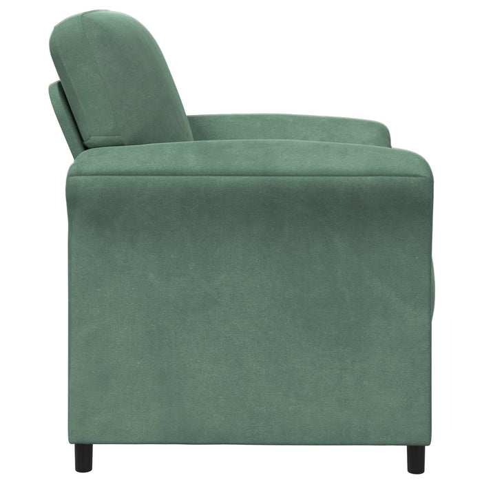 Sofa cu un loc Verde Mării 88 x 83 x 95 cm Catifea WALTI