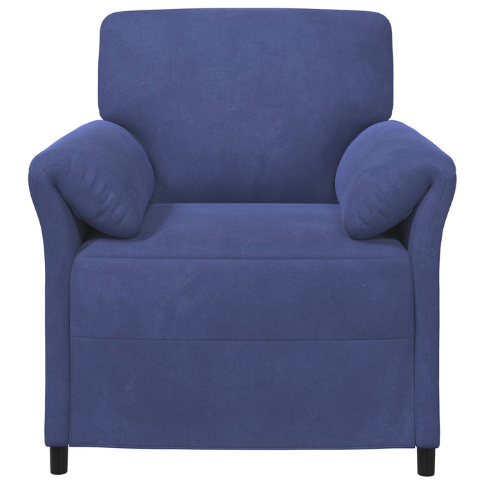 Sofa cu un loc Albastru Poliție 88 x 83 x 95 cm Catifea - WALTI WALTI