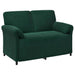 Canapea cu 2 locuri Verde închis 138 x 83 x 95 cm Catifea - WALTI WALTI