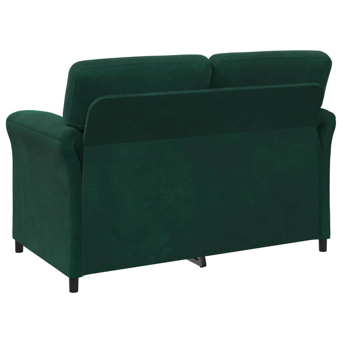 Canapea cu 2 locuri Verde închis 138 x 83 x 95 cm Catifea - WALTI WALTI