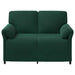 Canapea cu 2 locuri Verde închis 138 x 83 x 95 cm Catifea - WALTI WALTI