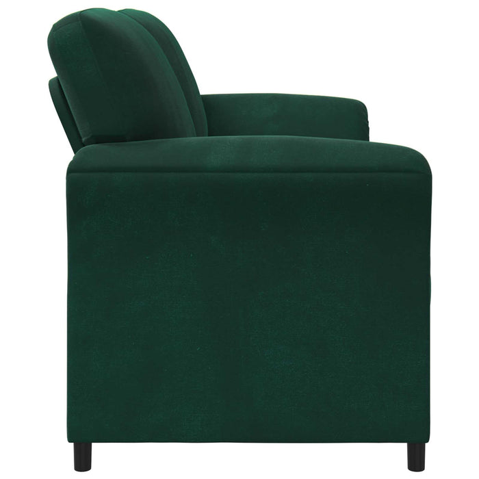 Canapea cu 2 locuri Verde închis 138 x 83 x 95 cm Catifea - WALTI WALTI