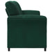 Canapea cu 2 locuri Verde închis 138 x 83 x 95 cm Catifea - WALTI WALTI