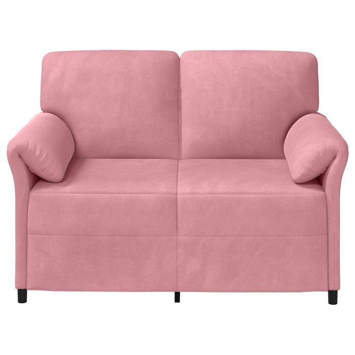 Canapea cu 2 locuri Roz 138 x 83 x 95 cm Catifea - WALTI WALTI