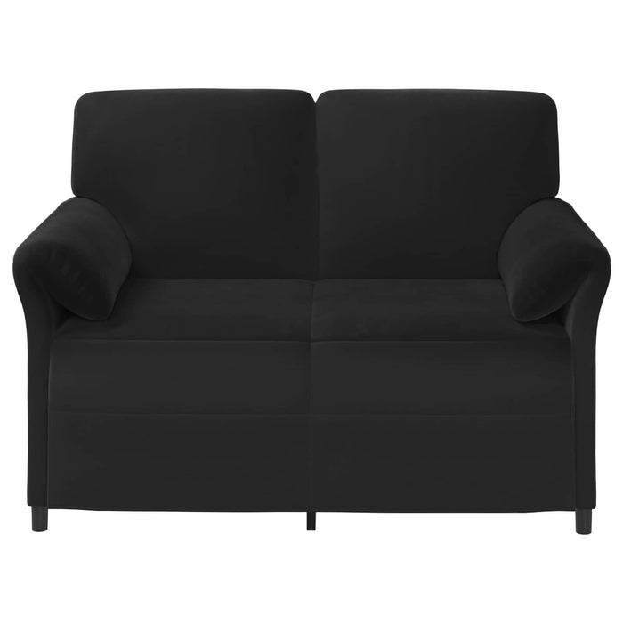 Canapea cu 2 locuri Negru 138 x 83 x 95 cm Catifea - WALTI WALTI