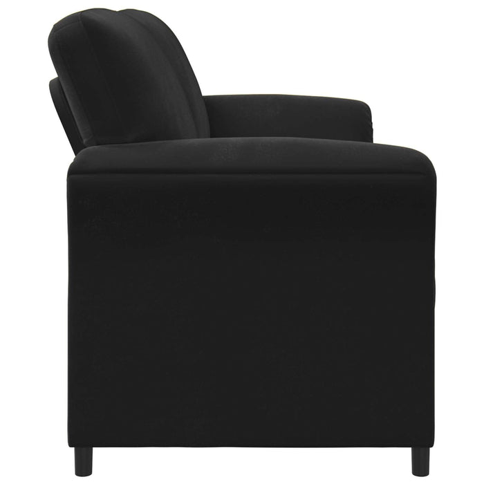 Canapea cu 2 locuri Negru 138 x 83 x 95 cm Catifea - WALTI WALTI