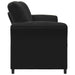 Canapea cu 2 locuri Negru 138 x 83 x 95 cm Catifea - WALTI WALTI
