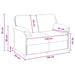 Canapea cu 2 locuri Negru 138 x 83 x 95 cm Catifea - WALTI WALTI