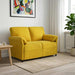 Canapea cu 2 locuri Galben 138 x 83 x 95 cm Catifea - WALTI WALTI