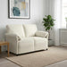 Canapea cu 2 locuri Crem 138 x 83 x 95 cm Catifea - WALTI WALTI