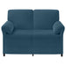Canapea cu 2 locuri albastru 138 x 83 x 95 cm Catifea - WALTI WALTI