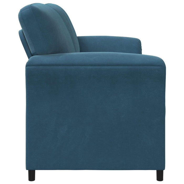 Canapea cu 2 locuri albastru 138 x 83 x 95 cm Catifea - WALTI WALTI
