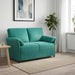 Canapea cu 2 locuri Turcoaz 138 x 83 x 95 cm Catifea - WALTI WALTI