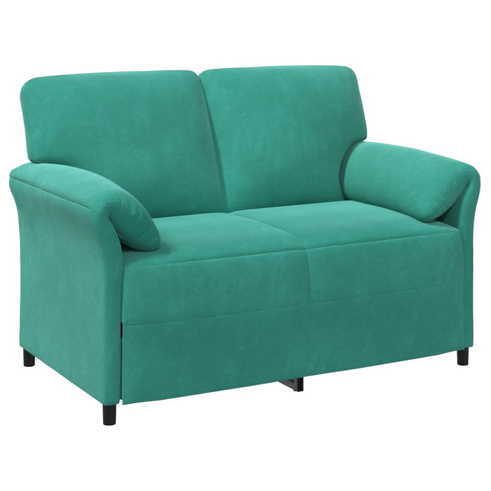 Canapea cu 2 locuri Turcoaz 138 x 83 x 95 cm Catifea - WALTI WALTI