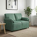 Canapea cu 2 locuri Verde Mării 138 x 83 x 95 cm Catifea - WALTI WALTI