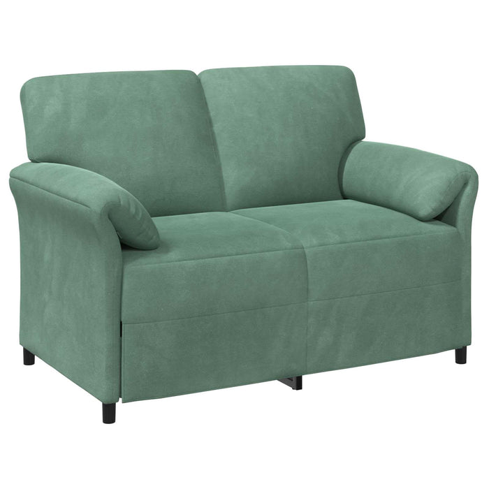 Canapea cu 2 locuri Verde Mării 138 x 83 x 95 cm Catifea - WALTI WALTI