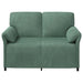 Canapea cu 2 locuri Verde Mării 138 x 83 x 95 cm Catifea - WALTI WALTI