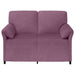 Canapea cu 2 locuri Violet 138 x 83 x 95 cm Catifea - WALTI WALTI